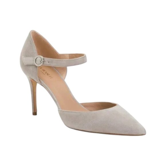 LK BENNETT Light Grey Made In Spain Monet Pointy Toe Court Pumps - Picture 1 of 2